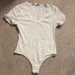 Rolled sleeve tshirt style bodysuit